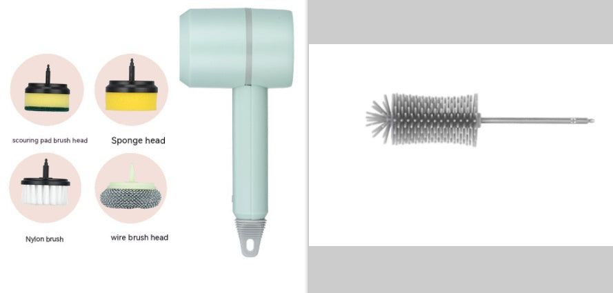 Electric Cleaning Brush – USB Rechargeable, Wireless Scrubber for Dishes, Tiles, Bathtub & Kitchen