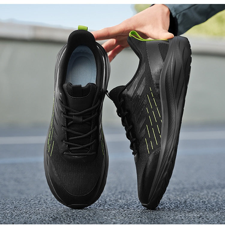 Lightweight Soft Sole Sneakers for Men – Breathable Mesh Tennis Shoes with Non-Slip Sole & Stylish Color Matching