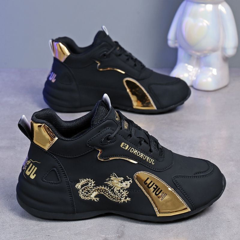 Unisex Lightweight Fashion Sneakers – Breathable, Thick Sole, Trendy Sports Shoes for Outdoor & Everyday Comfort