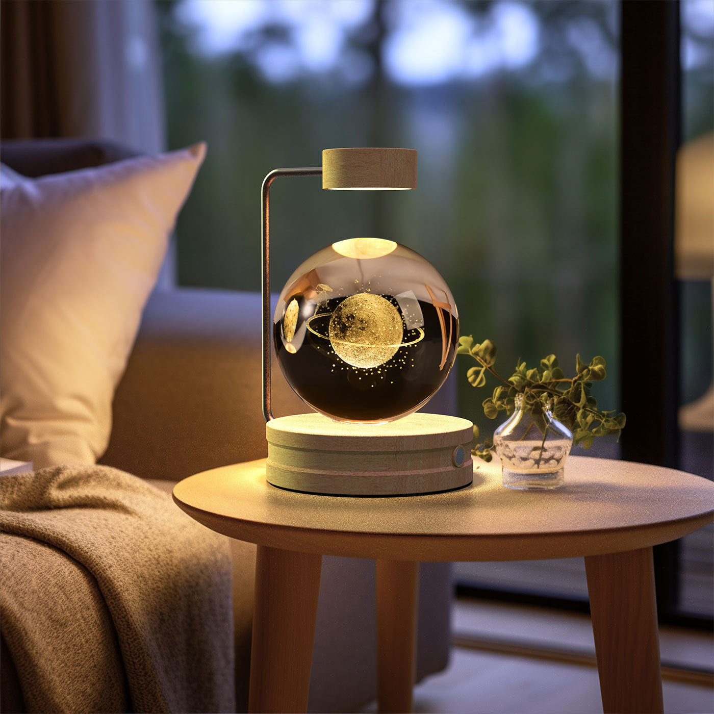 Cosmic Dinosaur Crystal Ball Night Lamp