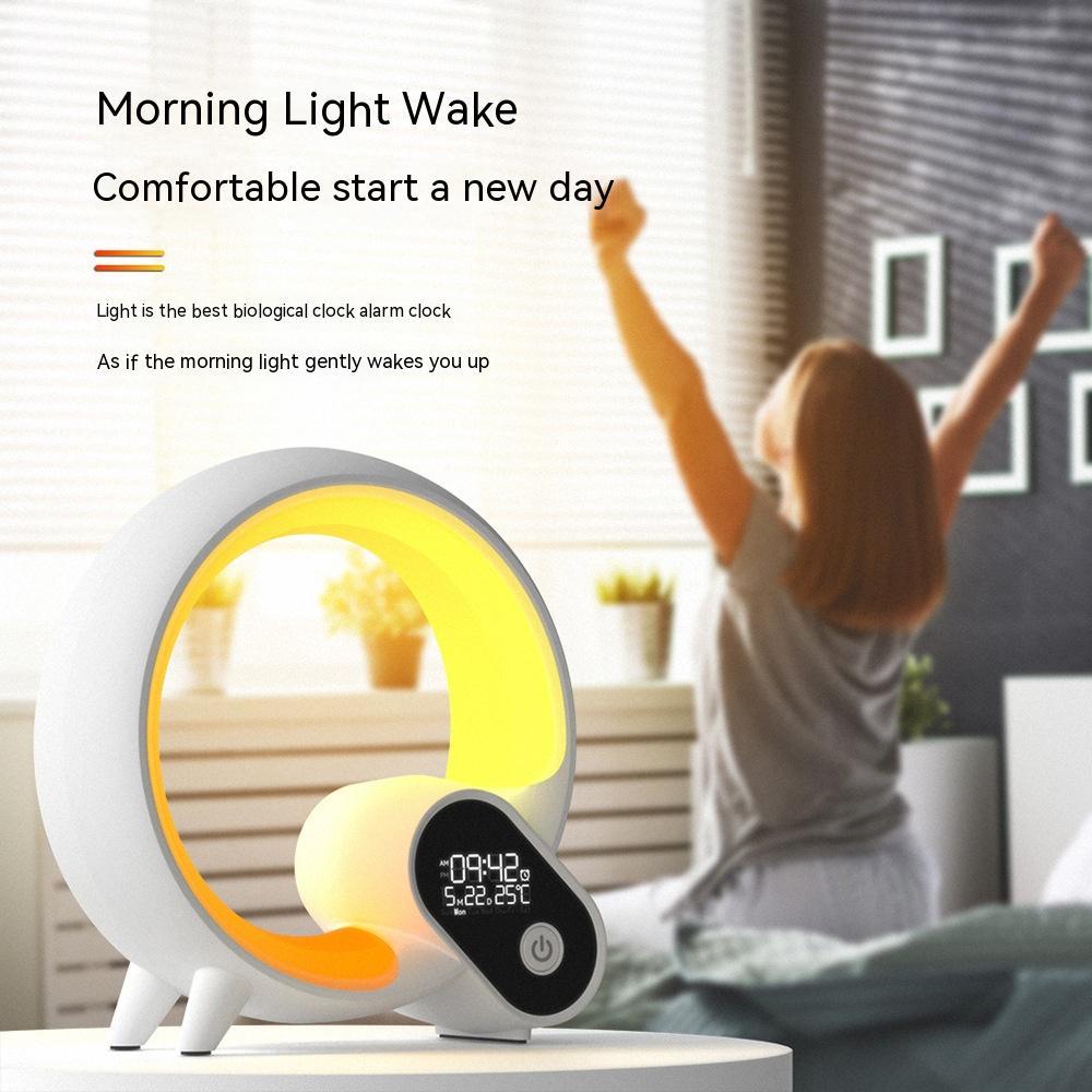 Q-Light Sunrise Alarm Clock – Bluetooth Speaker & Colorful Wake-Up Light