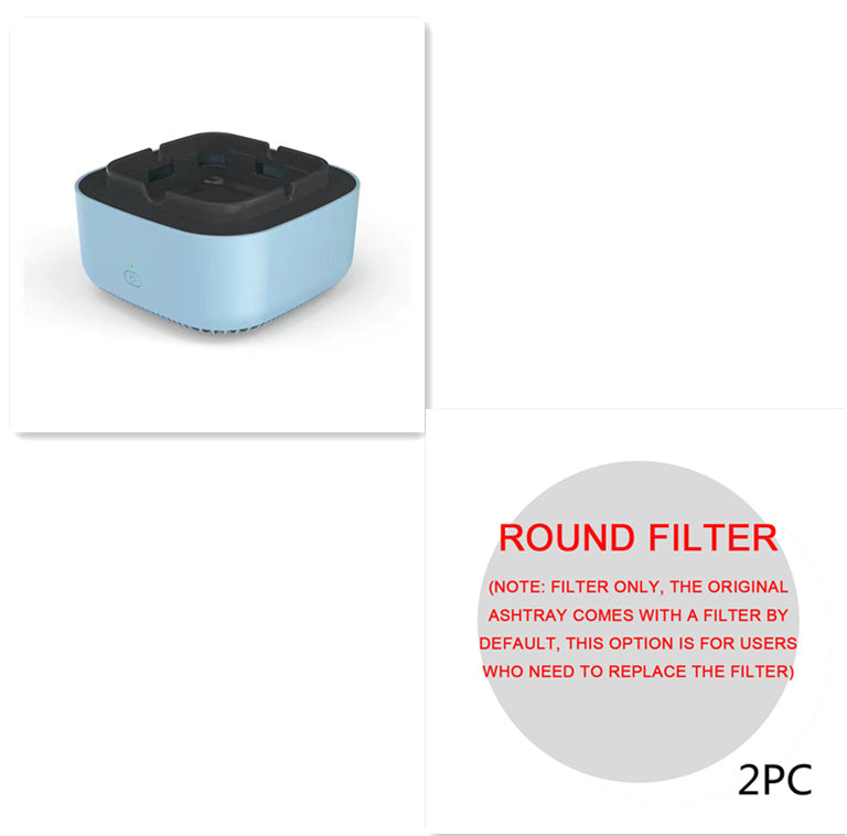 Portable Smoke Removal Ashtray – Automatic Air Purifier with Anion Filtration for Car & Home Use
