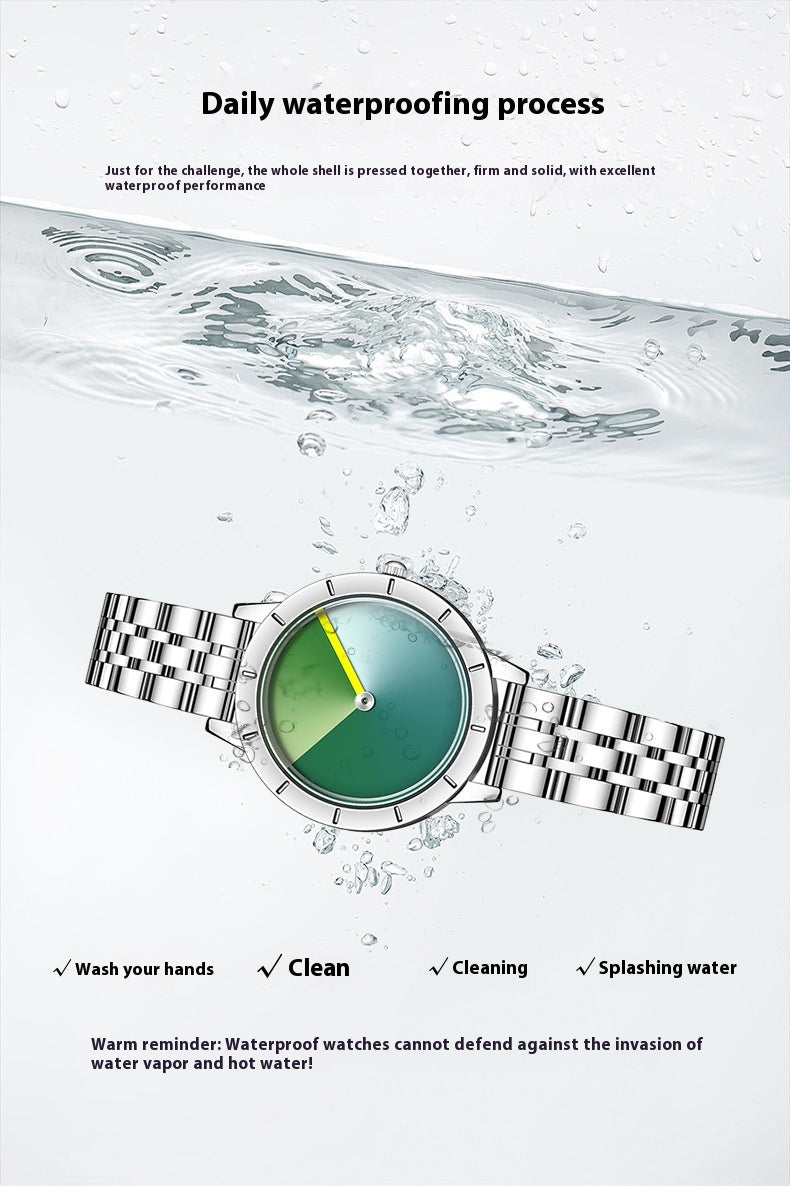 Women's Quartz Watch With Advanced Gradient Dial Fashion Design