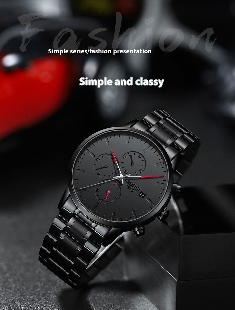 Men's Multi-functional Anti-luminous Quartz Watch