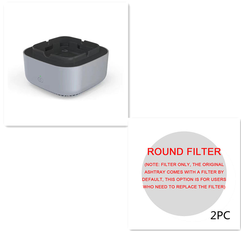 Portable Smoke Removal Ashtray – Automatic Air Purifier with Anion Filtration for Car & Home Use