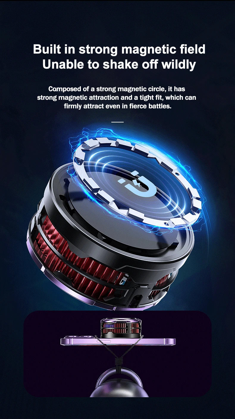 MEMO CX08 Pro Magnetic Phone Cooler – 9V2A Semiconductor Cooling Fan Radiator for Gaming | Universal Mobile Heat Sink for PUBG, COD & More