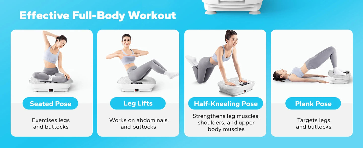 MERACH Whole Body Vibration Plate - Full Body Workout Machine for Fat Burning, Recovery, and Wellness