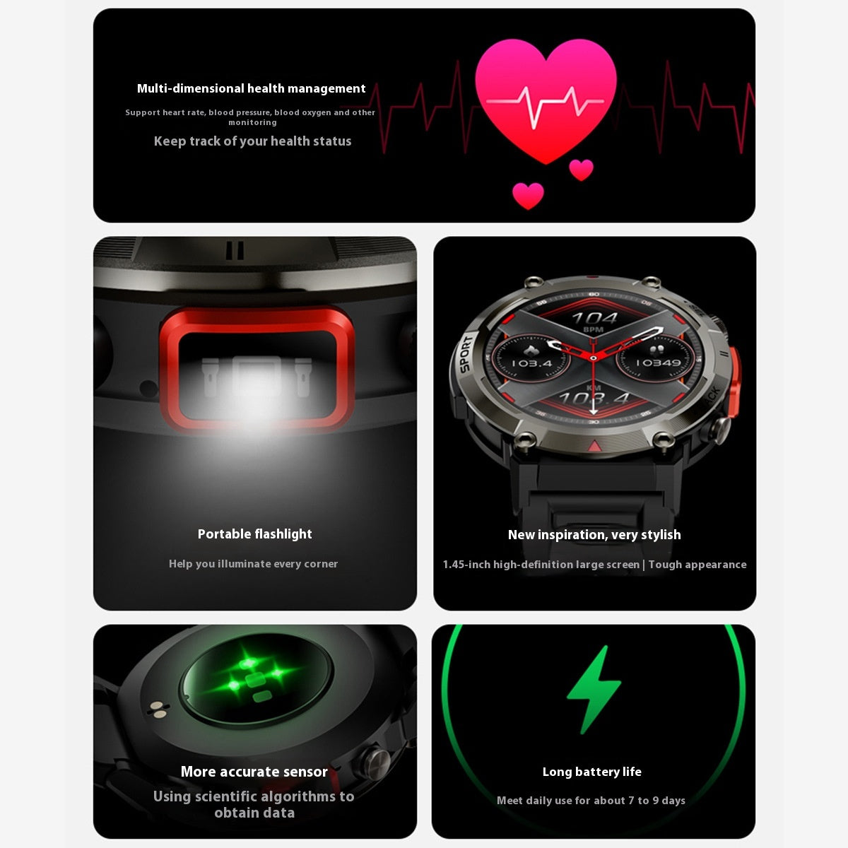 Fashion HD Bluetooth Calling Smart Watch