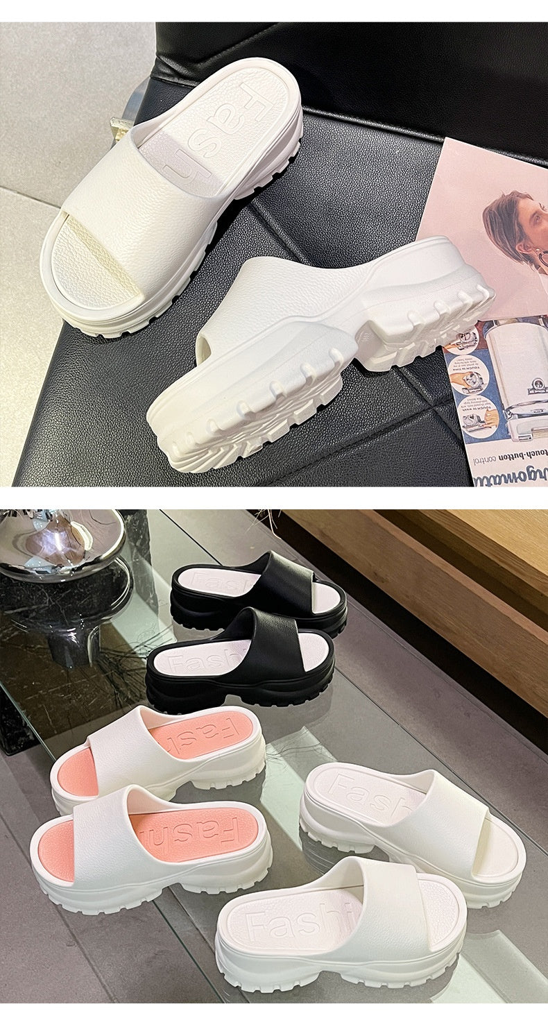 Women’s Fashion Casual Beach Platform Flip-Flops – Lightweight EVA Slippers for Summer Comfort