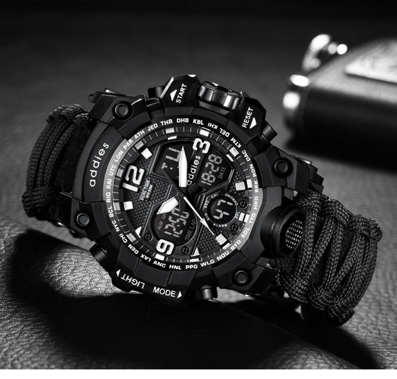 Multifunctional Waterproof Sports Watch for Men – Outdoor Tactical & Mountaineering
