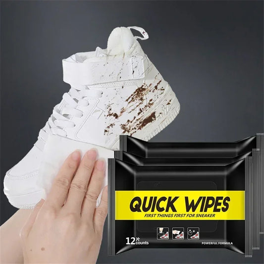 12–60Pcs Disposable Shoe Cleaning Wipes – Portable Wet Wipes for White Sneakers | VIE LENTE