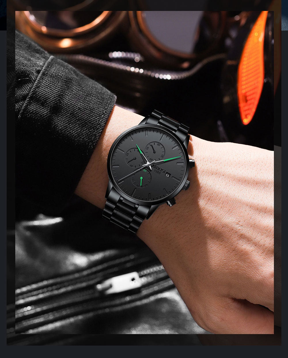 Men's Multi-functional Anti-luminous Quartz Watch