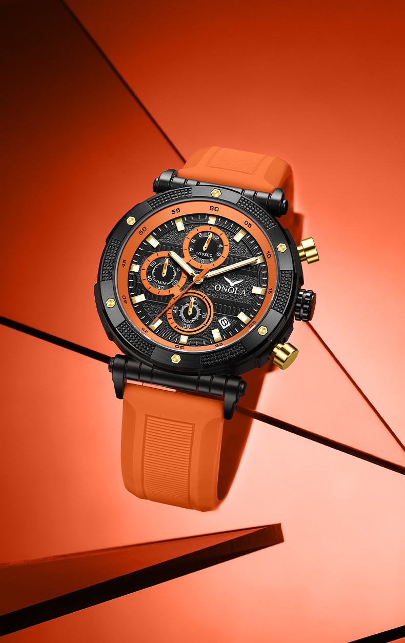 Fashion New Multi-functional Quartz Tape Watch Waterproof
