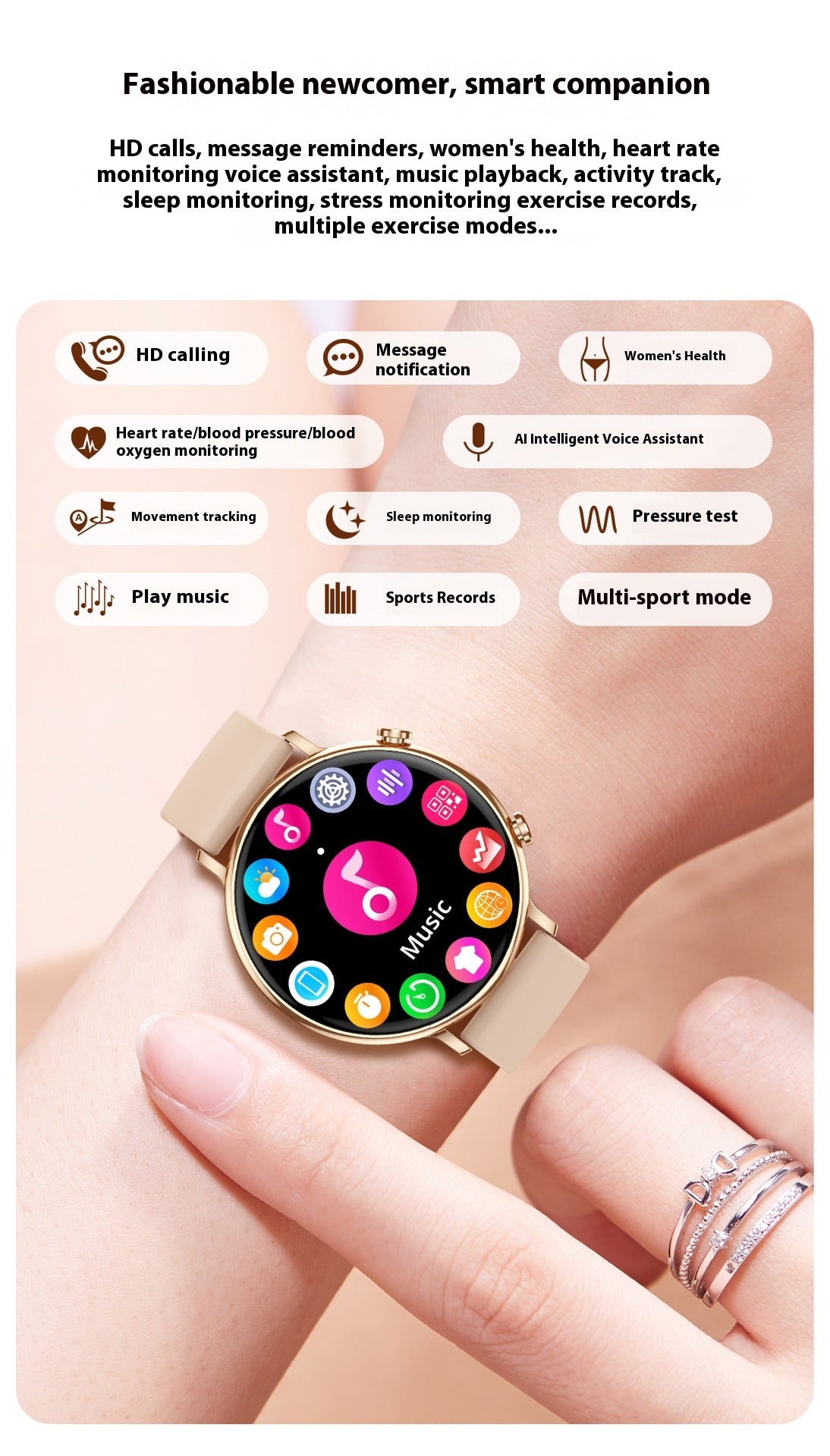 Bluetooth Calling Sports Health Step Counting Smart Watch