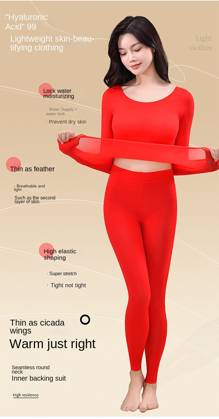 Moisturizing Thermal Long Johns for Women – Hyaluronic Acid Base Layer