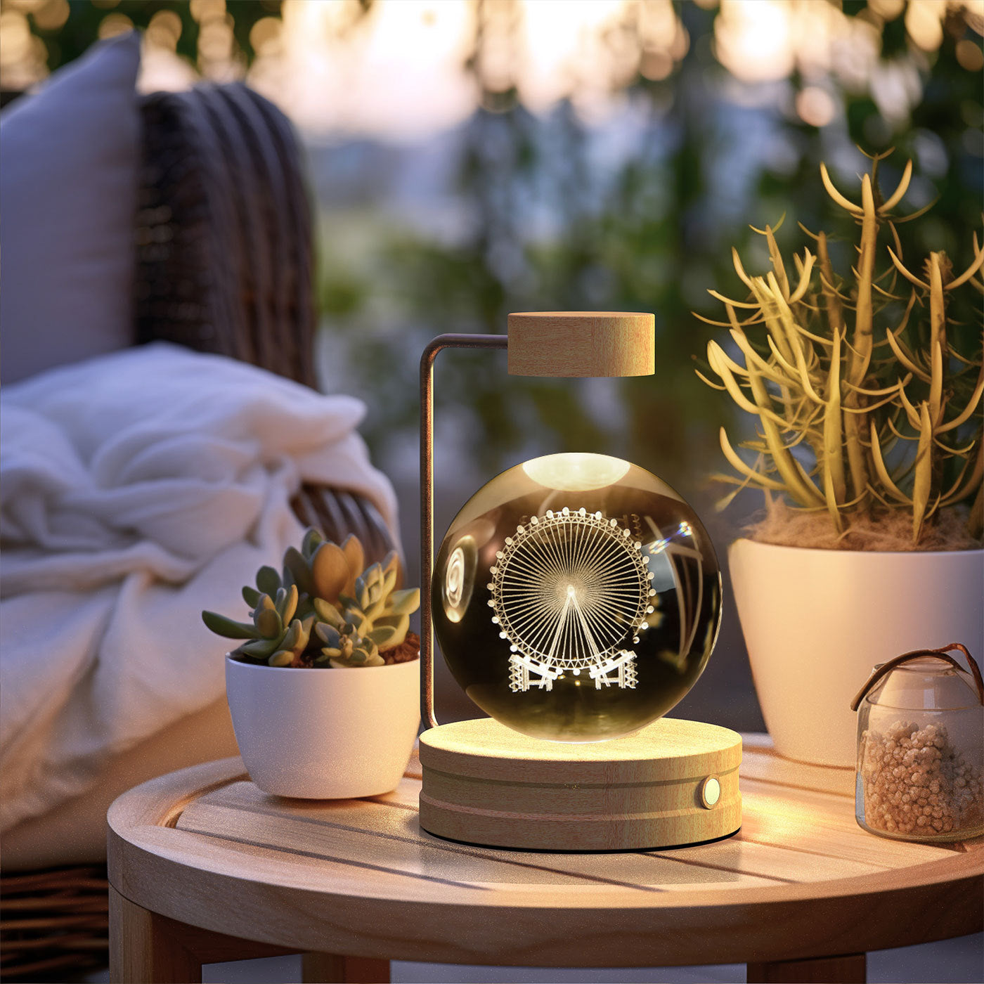 Cosmic Dinosaur Crystal Ball Night Lamp