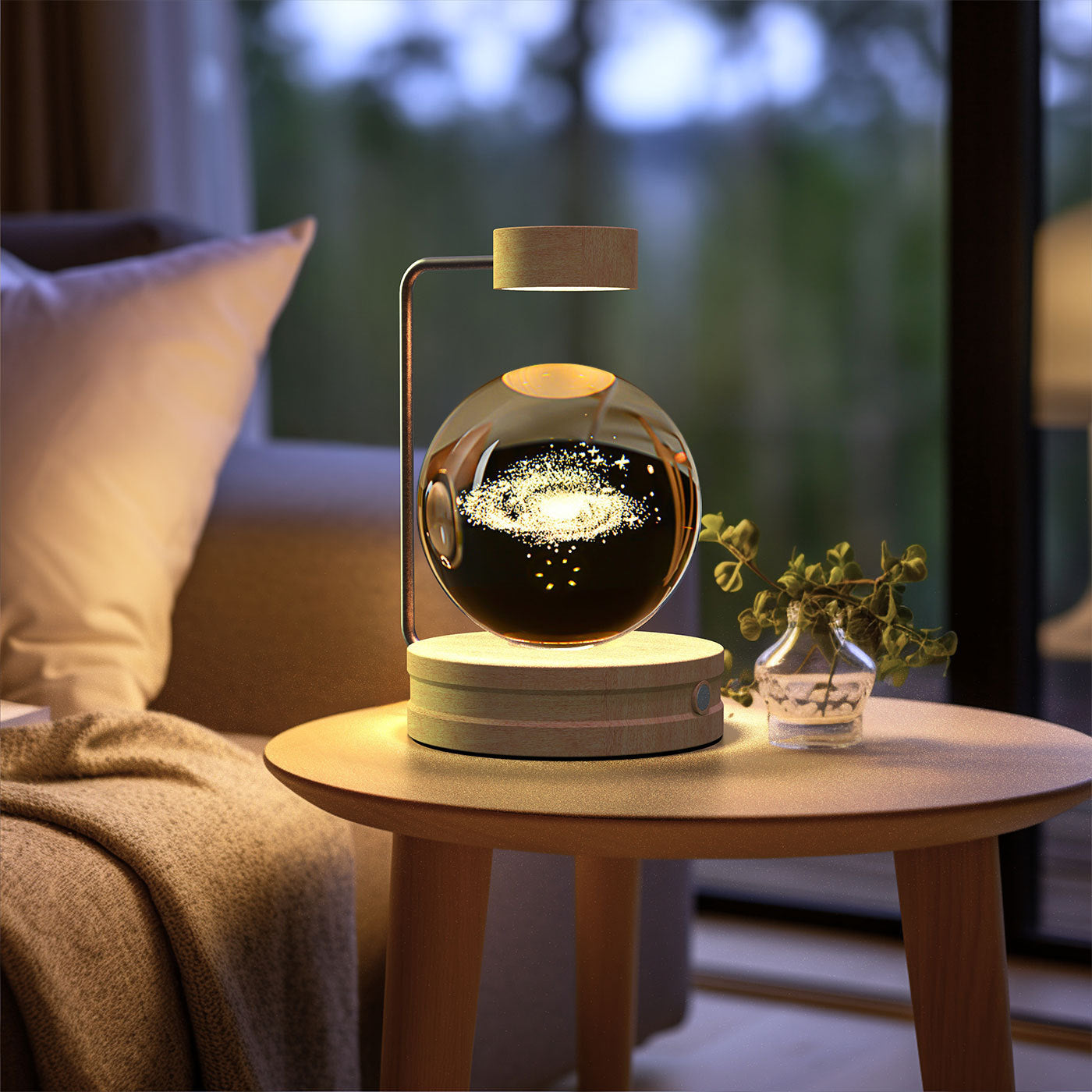 Cosmic Dinosaur Crystal Ball Night Lamp