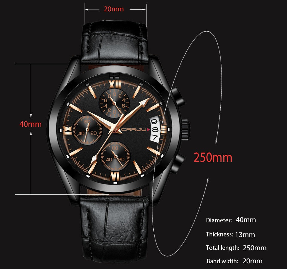 Men's Multi-functional Watch New Belt Business Leisure