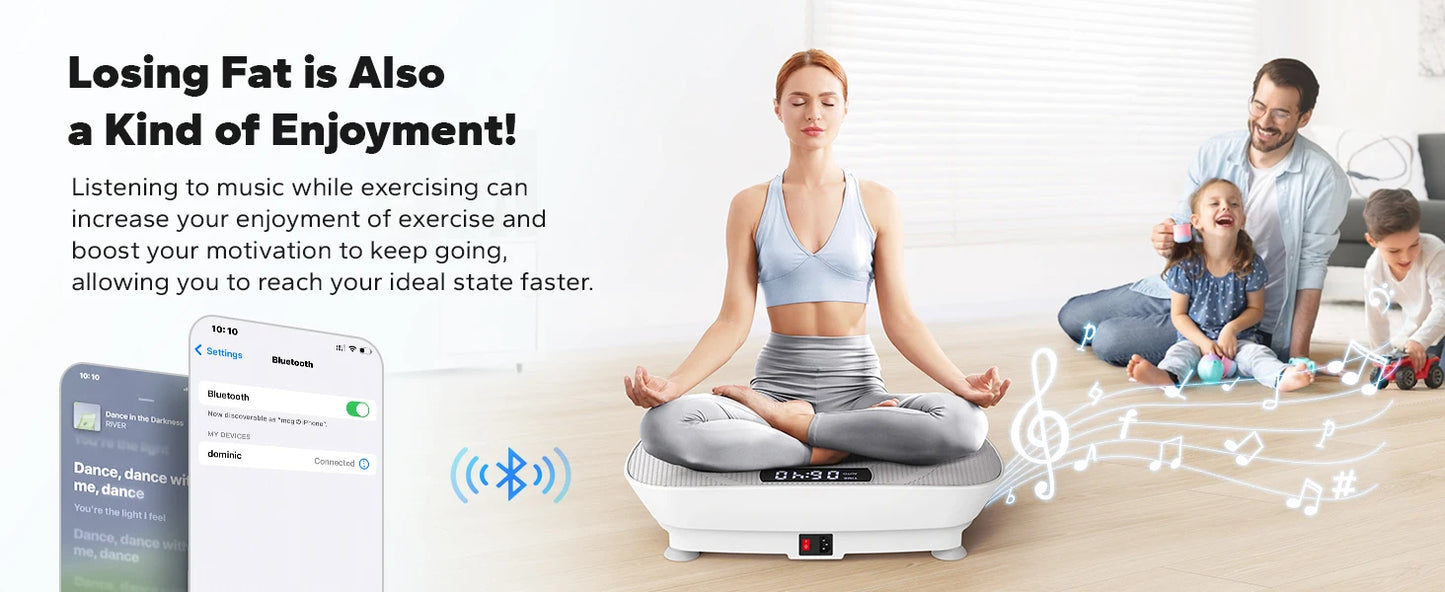 MERACH Whole Body Vibration Plate - Full Body Workout Machine for Fat Burning, Recovery, and Wellness
