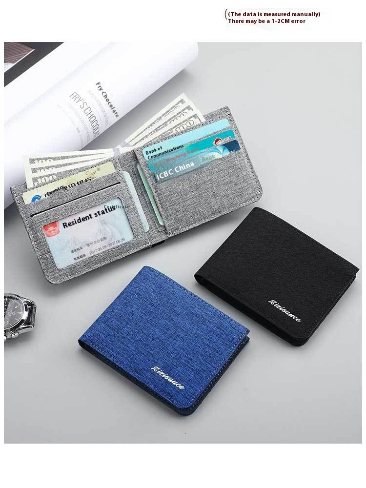 Unisex Anti-Cut Student Wallet – Compact & Casual Urban Style ID Holder | Multi-Functional Mini Card & License Bag
