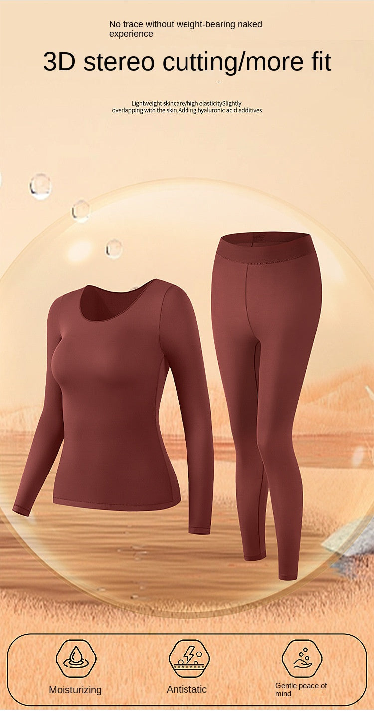 Moisturizing Thermal Long Johns for Women – Hyaluronic Acid Base Layer