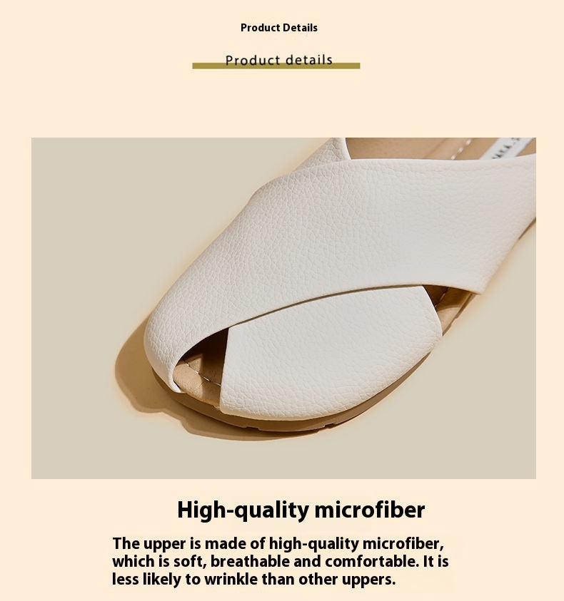 Soft Bottom Closed Toe Low-Top Half Slippers for Women – Comfortable & Stylish Everyday Footwear