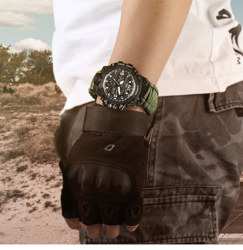 Multifunctional Waterproof Sports Watch for Men – Outdoor Tactical & Mountaineering