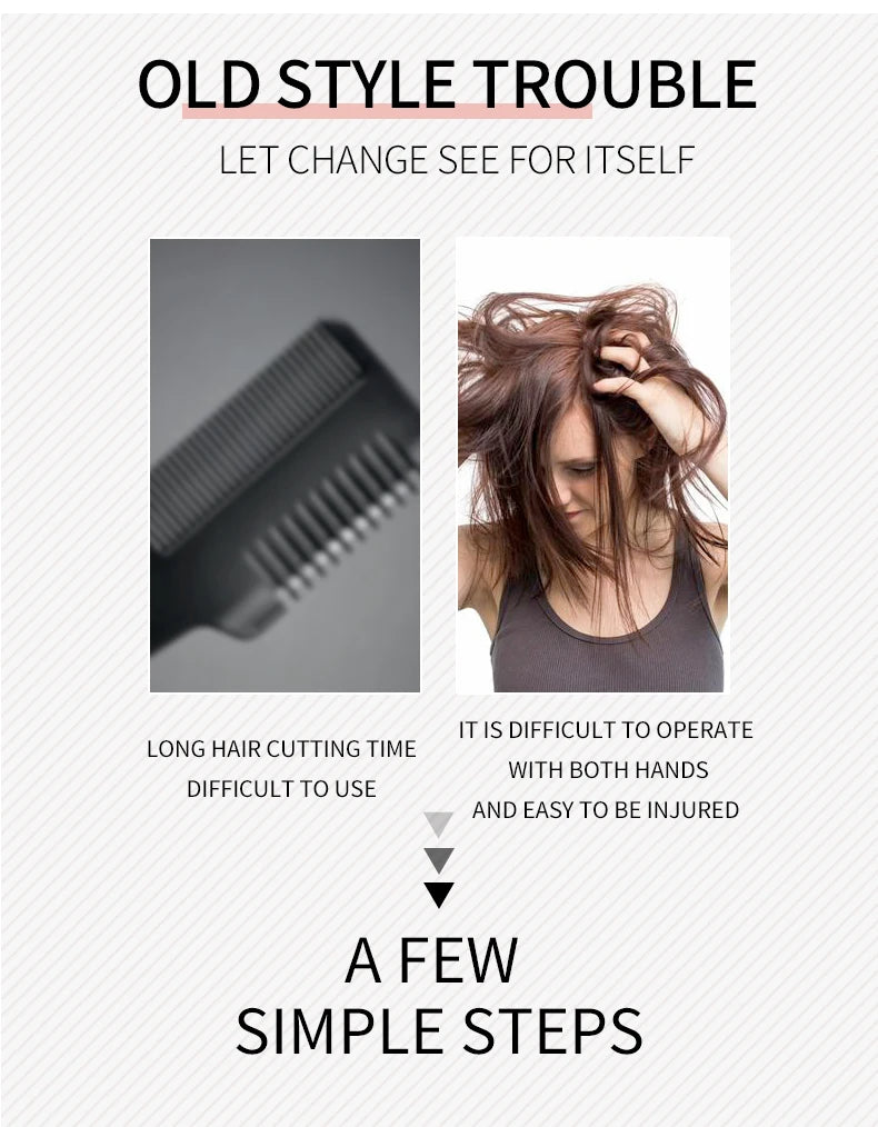 Rechargeable Cordless Split End Trimmer – Repair & Hair Care Treatment