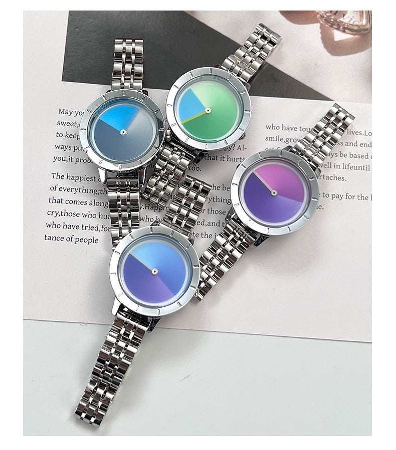 Women's Quartz Watch With Advanced Gradient Dial Fashion Design