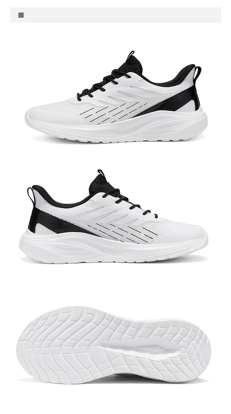 Lightweight Soft Sole Sneakers for Men – Breathable Mesh Tennis Shoes with Non-Slip Sole & Stylish Color Matching