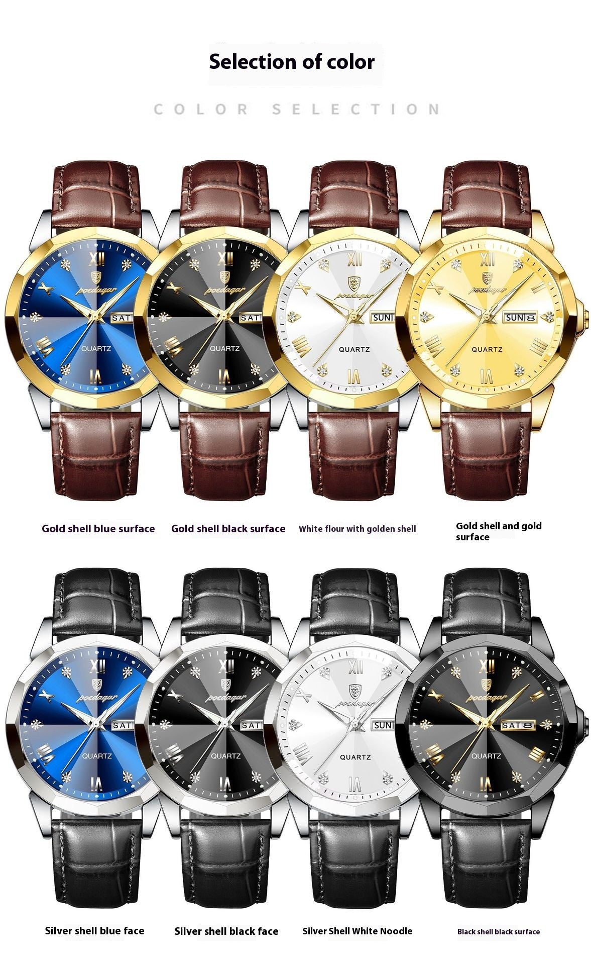 Belt Style Men's Waterproof Luminous Fashion Quartz Watch