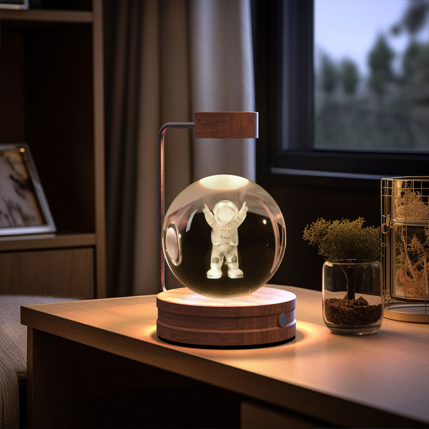 Cosmic Dinosaur Crystal Ball Night Lamp