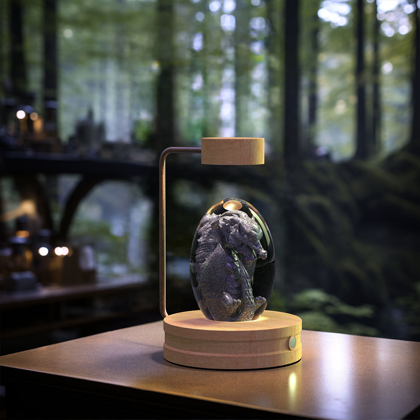 Cosmic Dinosaur Crystal Ball Night Lamp