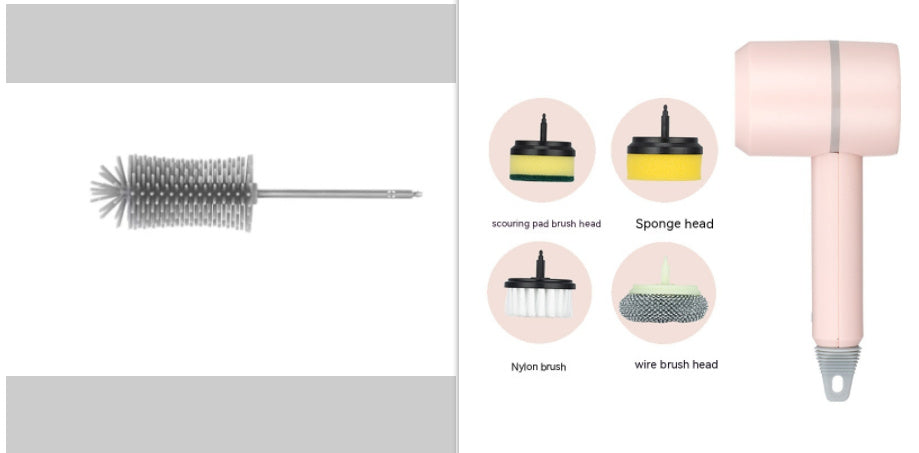 Electric Cleaning Brush – USB Rechargeable, Wireless Scrubber for Dishes, Tiles, Bathtub & Kitchen