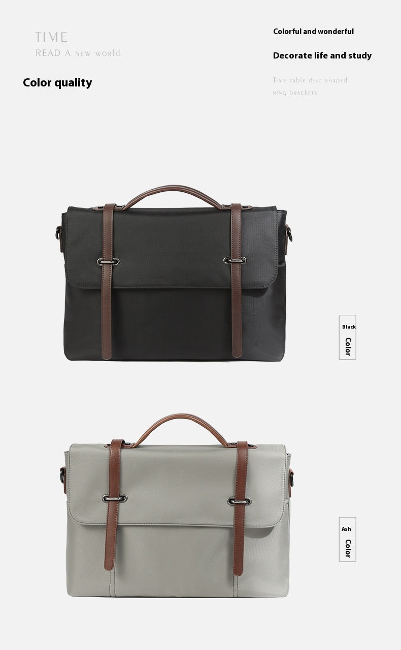 Men's Portable Casual Canvas Shoulder Bag