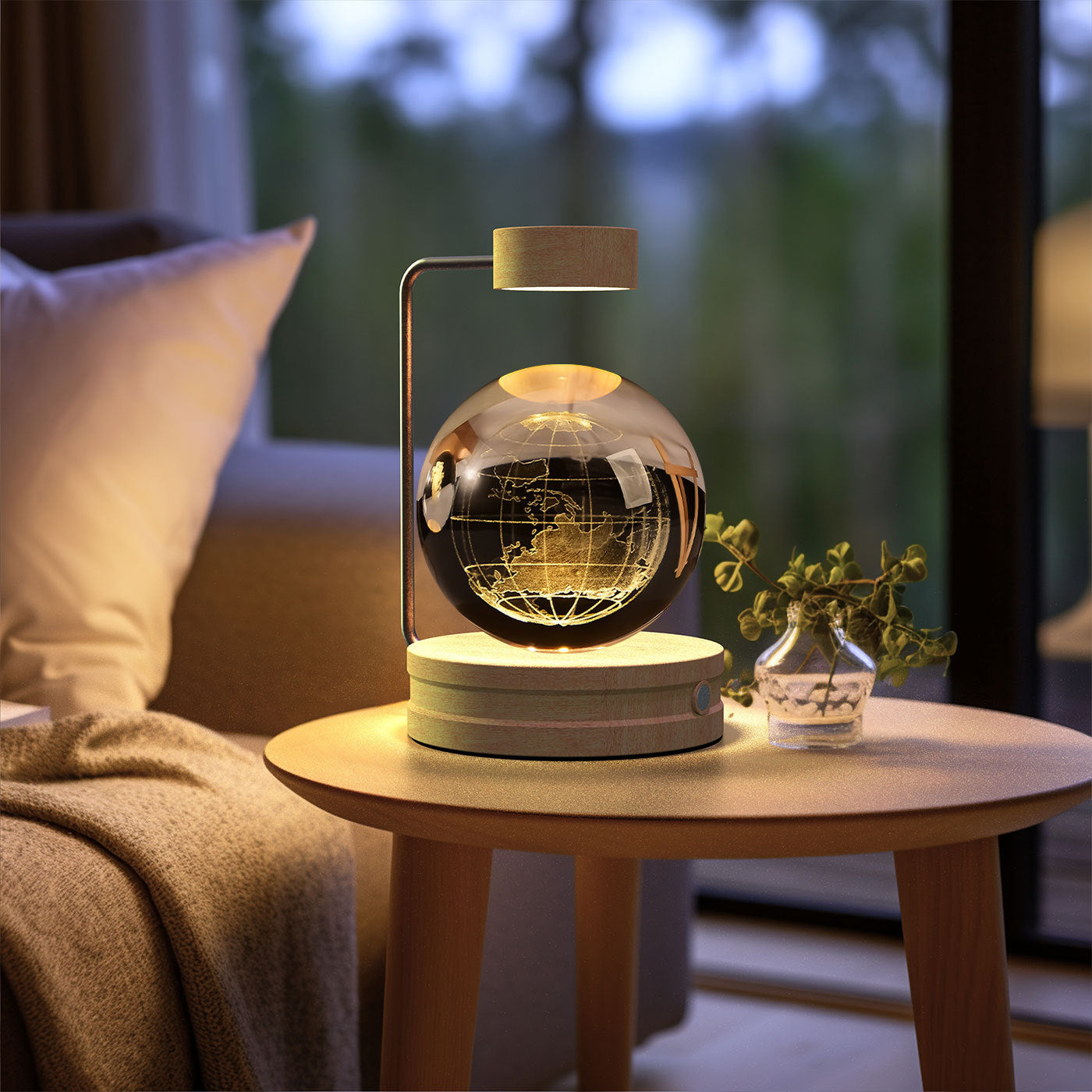 Cosmic Dinosaur Crystal Ball Night Lamp