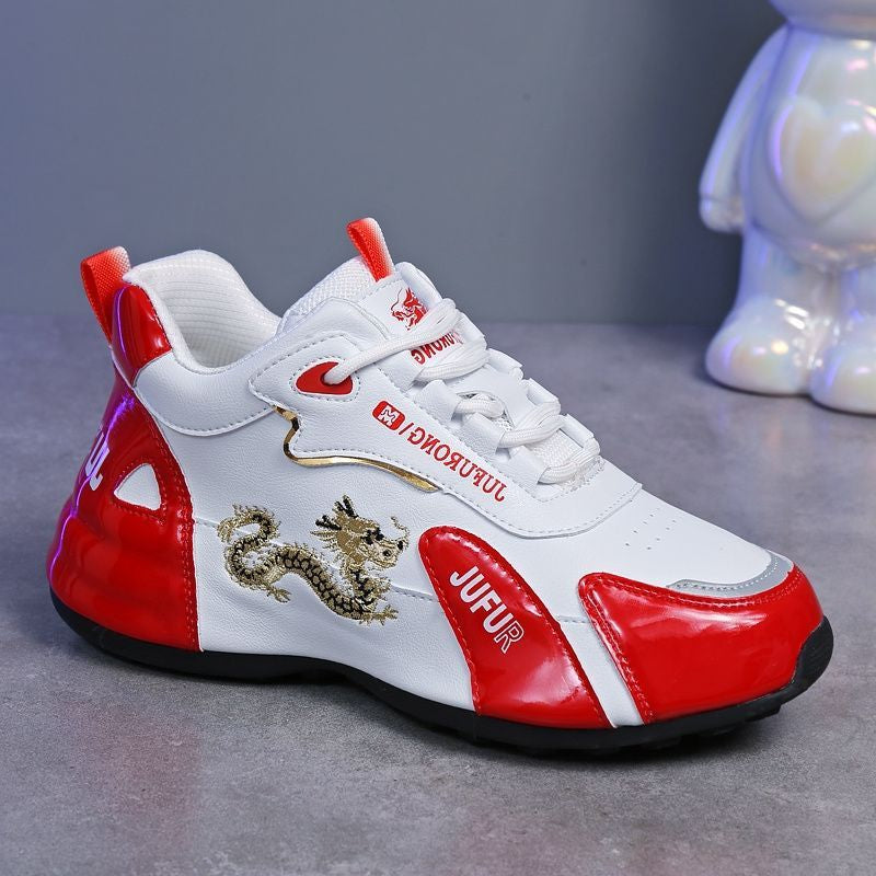 Unisex Lightweight Fashion Sneakers – Breathable, Thick Sole, Trendy Sports Shoes for Outdoor & Everyday Comfort
