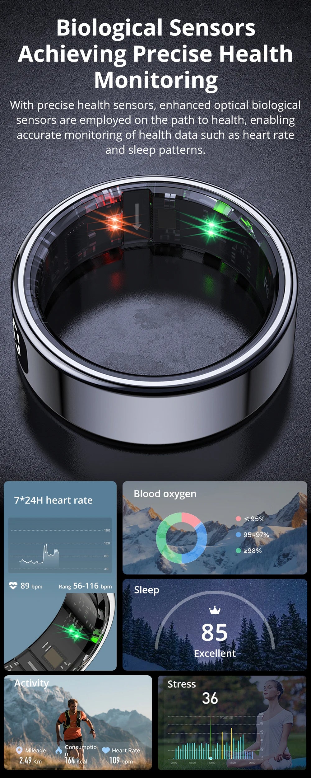 COLMI R12 Smart Ring with Touch Screen