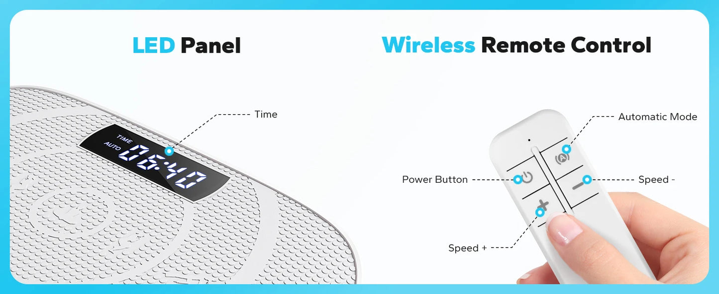 MERACH Whole Body Vibration Plate - Full Body Workout Machine for Fat Burning, Recovery, and Wellness