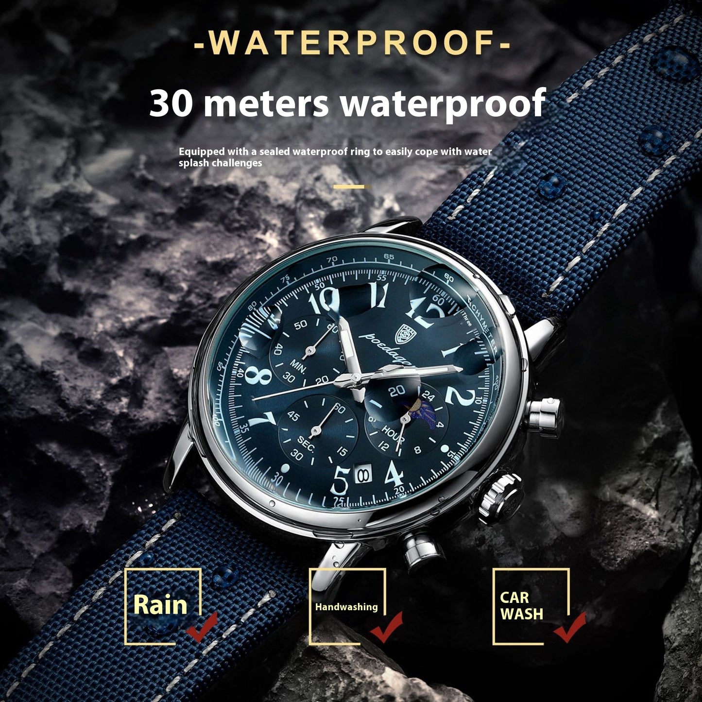 Multifunctional Luminous Quartz Men's Watch