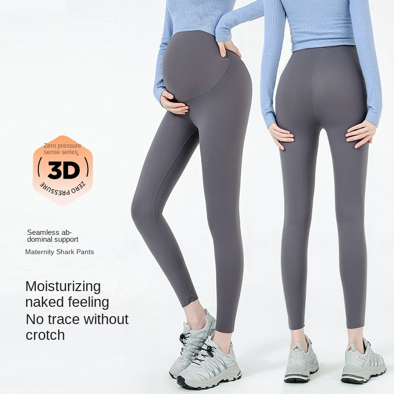 Pregnant Women&#039;s Pants Exterior Wear Pregnant Women&#039;s Pants Plus Size Comfortable Breathable Slimming Pregnant Women&#039;s Shark Leggings Yoga Pants