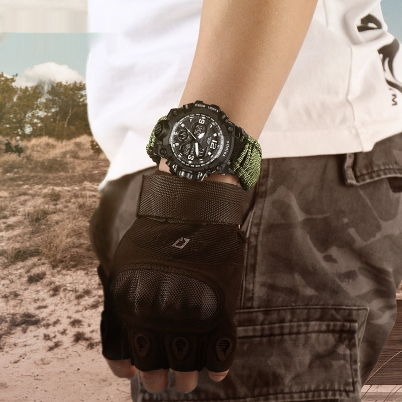 Multifunctional Waterproof Sports Watch for Men – Outdoor Tactical & Mountaineering