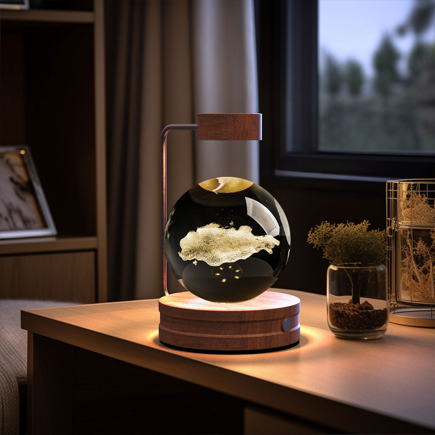 Cosmic Dinosaur Crystal Ball Night Lamp