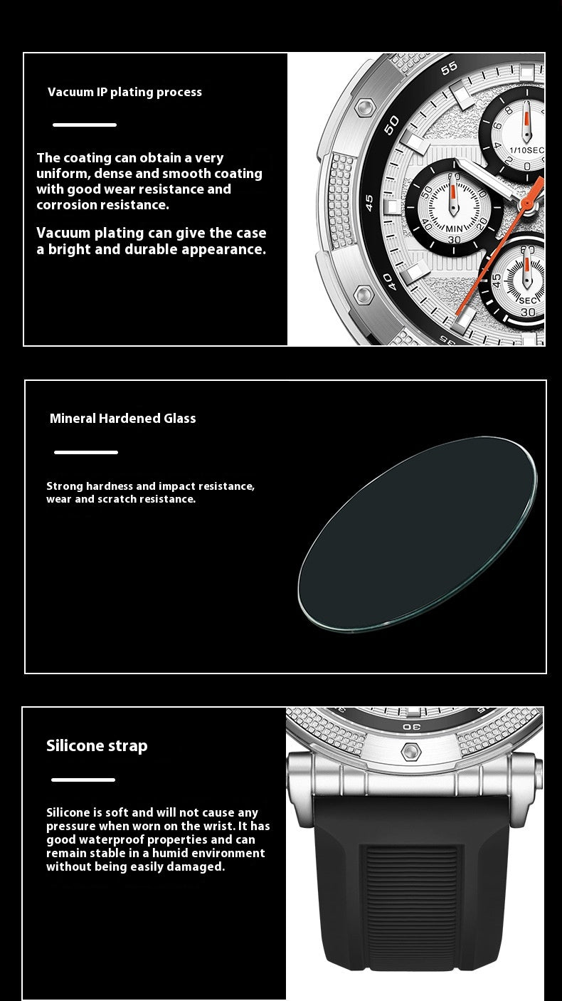 Fashion New Multi-functional Quartz Tape Watch Waterproof