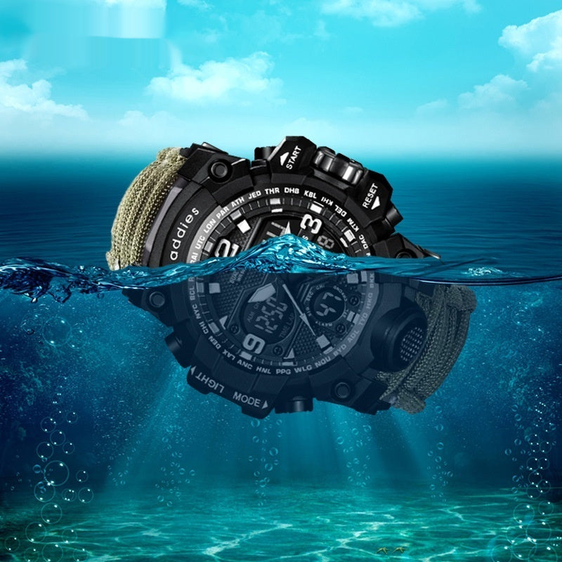 Multifunctional Waterproof Sports Watch for Men – Outdoor Tactical & Mountaineering
