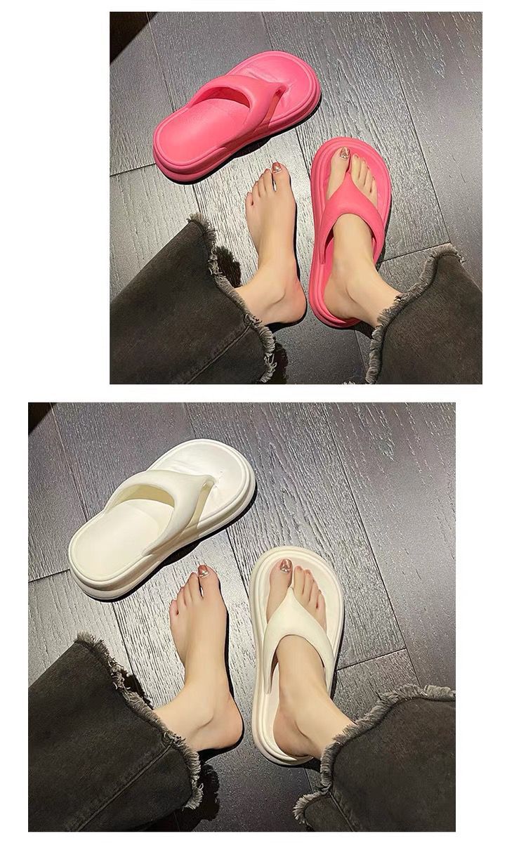 Non-slip Height-increasing Thick-soled EVA Flip-Flops – Women's Summer Slippers for Comfort & Style