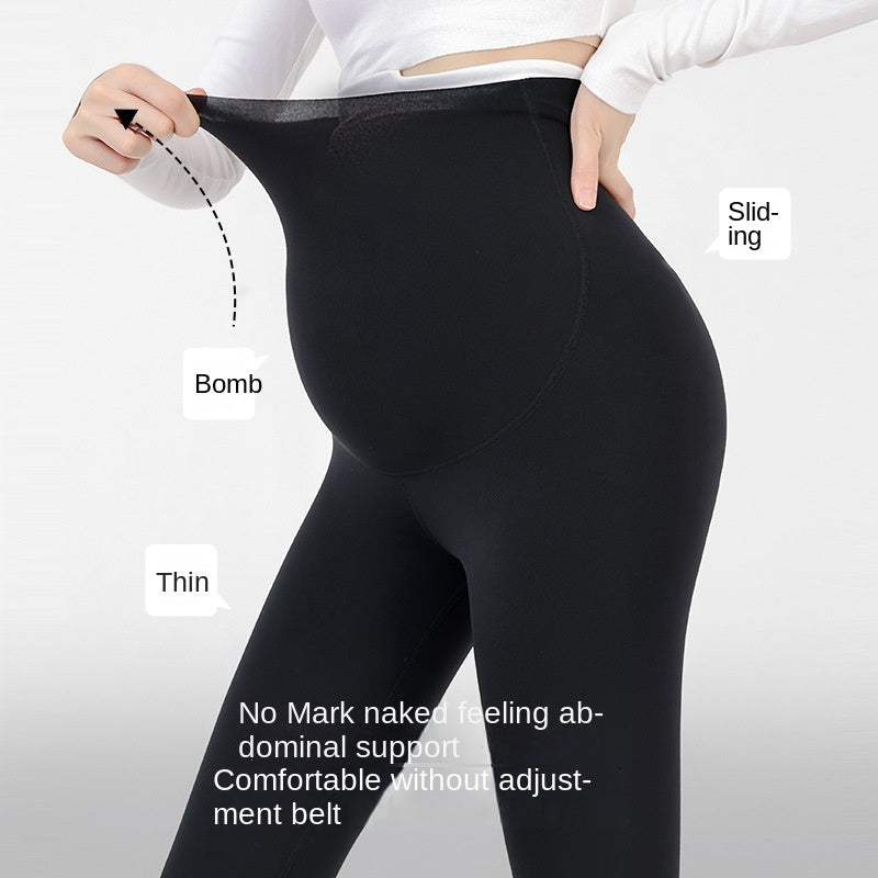 Pregnant Women&#039;s Pants Exterior Wear Pregnant Women&#039;s Pants Plus Size Comfortable Breathable Slimming Pregnant Women&#039;s Shark Leggings Yoga Pants