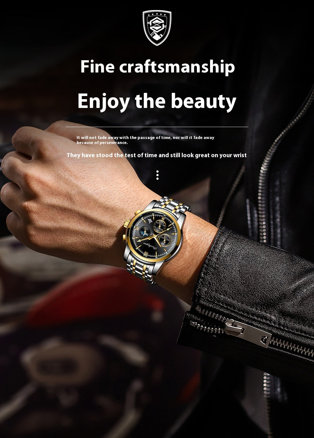 Multifunctional Luminous Waterproof Quartz Watch for Men