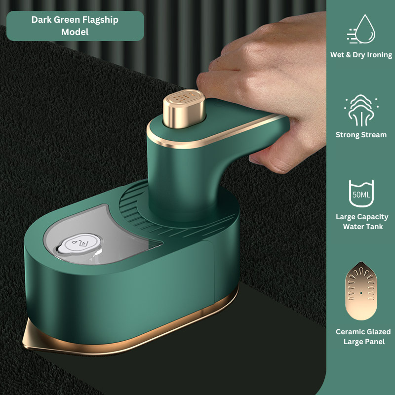 Portable Steam Iron – Fast-Heating & Foldable