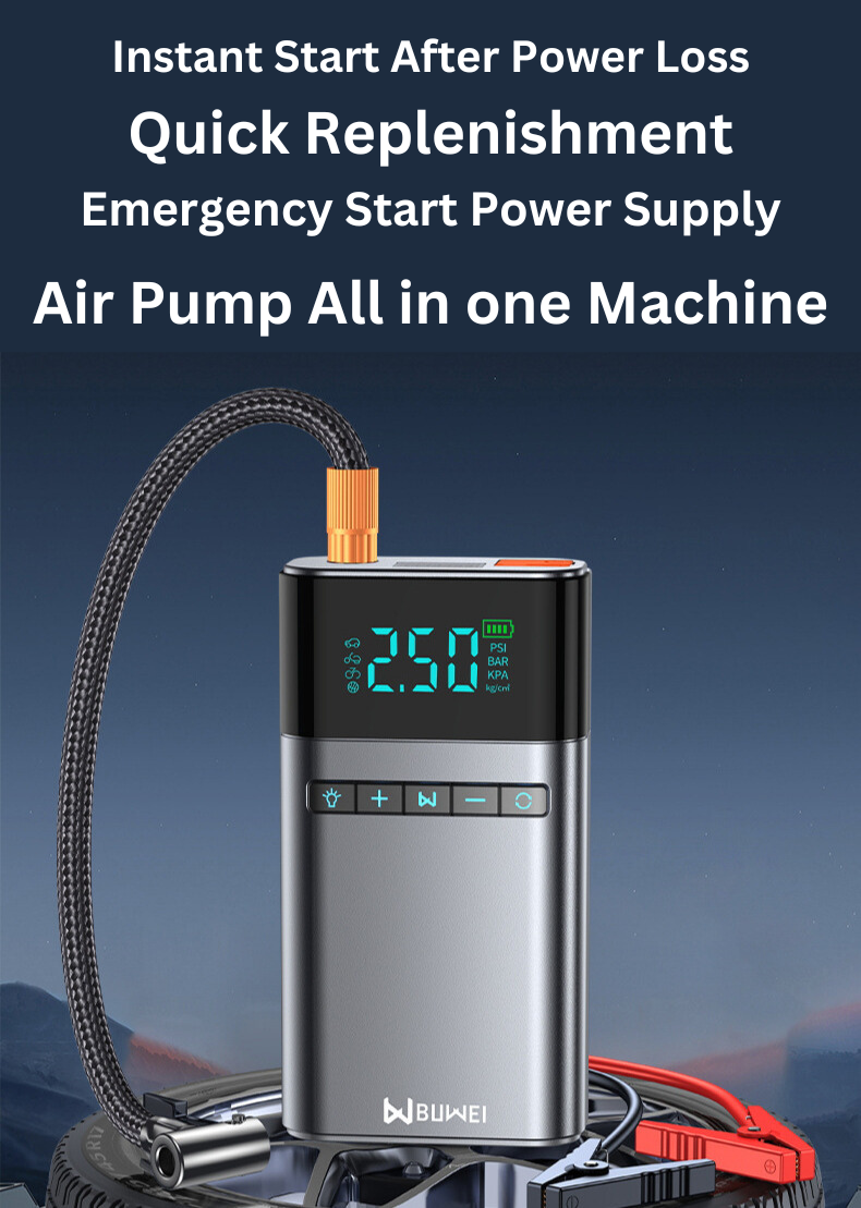 Car Jump Starter & Air Compressor – Portable & Powerful